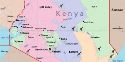 Քարտեզ Քենիայում