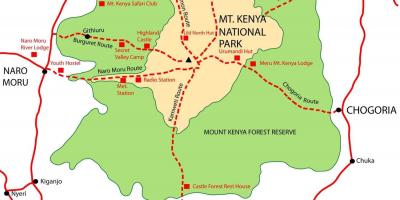 Քարտեզ գոռ Քենիա