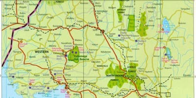Արեւմտյան նահանգ Քենիայում քարտեզի վրա