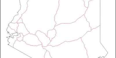 Դատարկ Քենիայում քարտեզի վրա