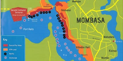 Քարտեզ mombasa Քենիա
